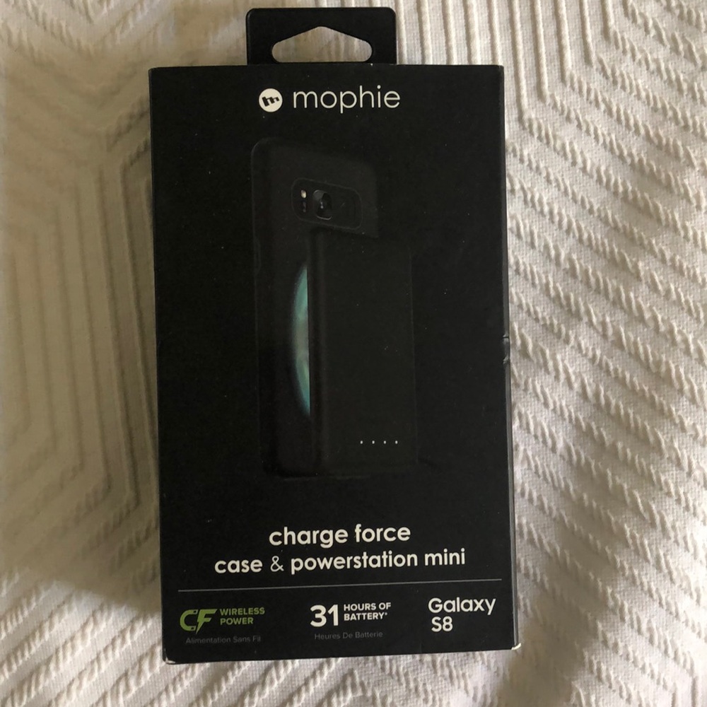 Mophie GalaxyS8 case & powerstation black